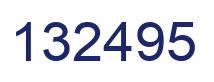 Number 132495 blue image