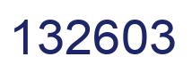 Number 132603 blue image