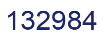 Number 132984 blue image