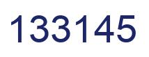 Number 133145 blue image