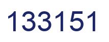 Number 133151 blue image