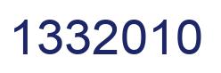 Number 1332010 blue image
