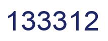 Number 133312 blue image