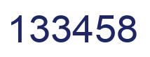 Number 133458 blue image