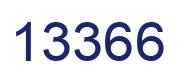 Number 13366 blue image