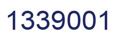 Number 1339001 blue image