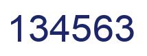 Número 134563 imagen azul