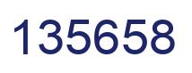 Number 135658 blue image