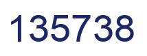 Number 135738 blue image