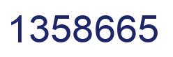 Number 1358665 blue image