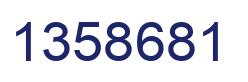 Number 1358681 blue image