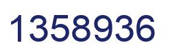Number 1358936 blue image