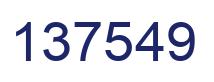 Número 137549 imagen azul