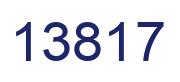 Number 13817 blue image