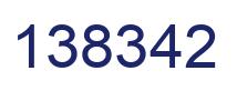 Number 138342 blue image