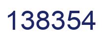 Number 138354 blue image
