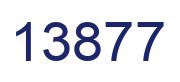 Number 13877 blue image