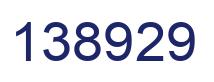 Number 138929 blue image