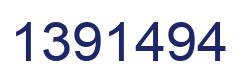 Number 1391494 blue image