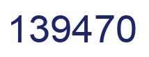 Number 139470 blue image