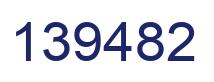 Number 139482 blue image