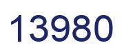 Number 13980 blue image