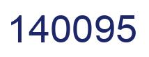 Number 140095 blue image