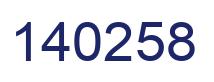 Número 140258 imagen azul