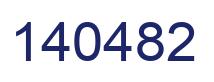 Number 140482 blue image
