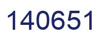 Number 140651 blue image