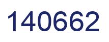 Number 140662 blue image