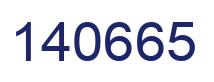 Number 140665 blue image