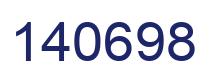 Number 140698 blue image