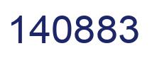 Number 140883 blue image