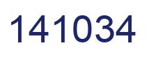 Number 141034 blue image