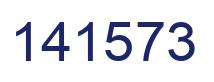 Number 141573 blue image
