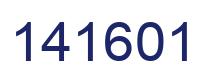 Number 141601 blue image