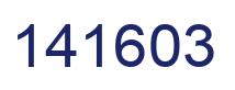 Number 141603 blue image