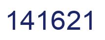 Number 141621 blue image