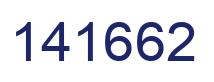 Number 141662 blue image