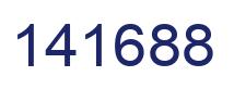 Number 141688 blue image