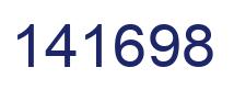 Number 141698 blue image