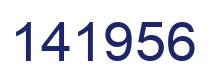 Number 141956 blue image