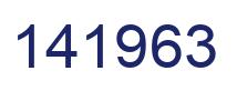Number 141963 blue image