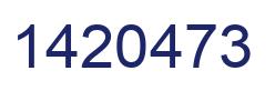 Number 1420473 blue image