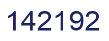 Number 142192 blue image