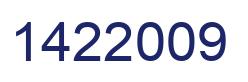 Number 1422009 blue image