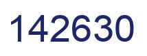 Number 142630 blue image