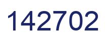 Number 142702 blue image