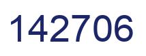 Number 142706 blue image